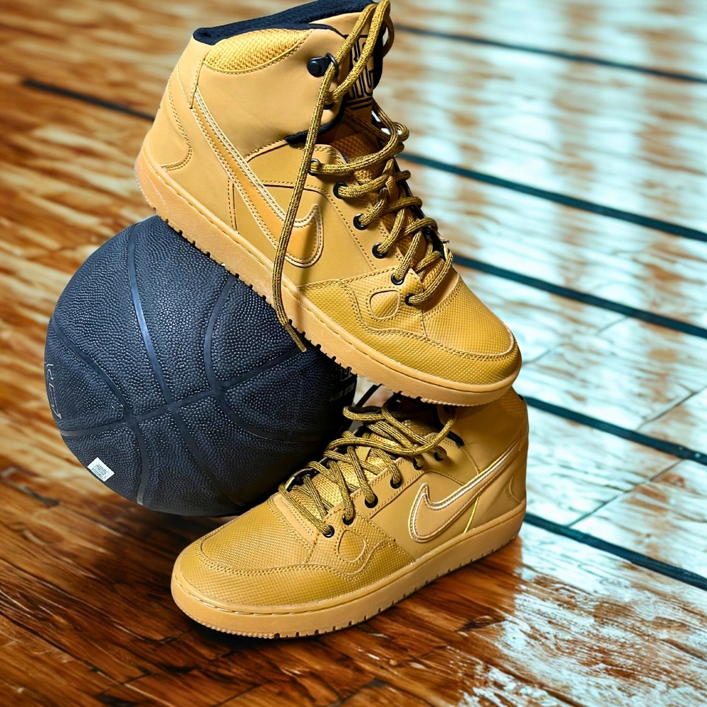 NIKE SON OF FORCE MID WINTER Wheat/ Wheat Black-Gum Light Brown
